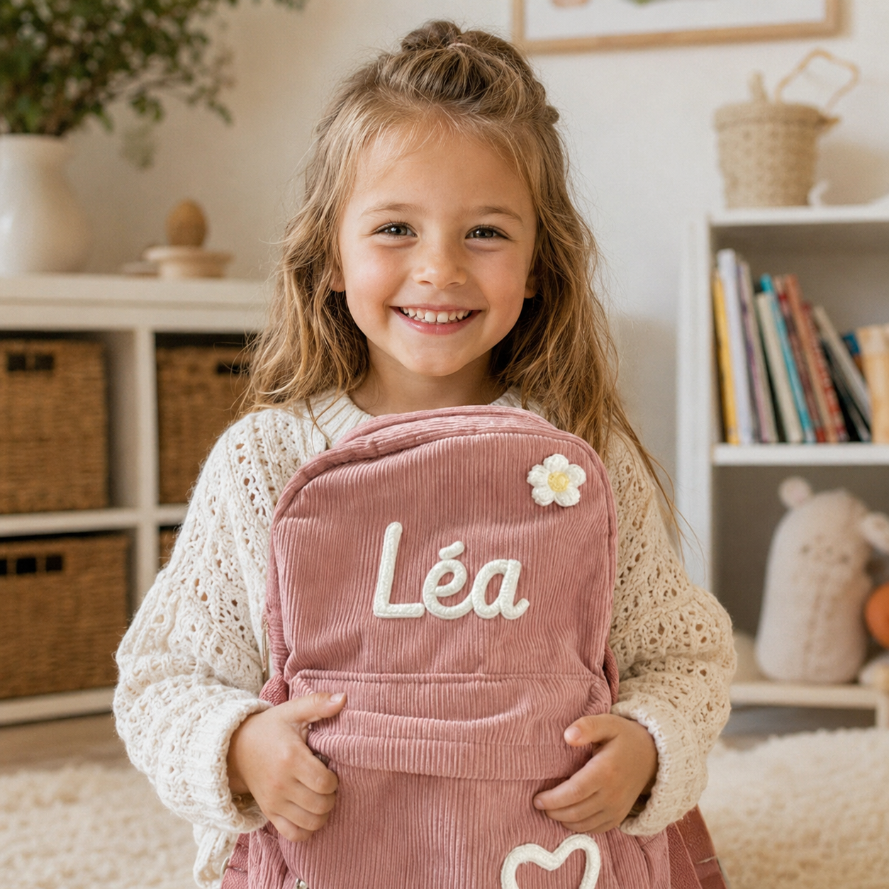 Sac à dos en velours personnalisé