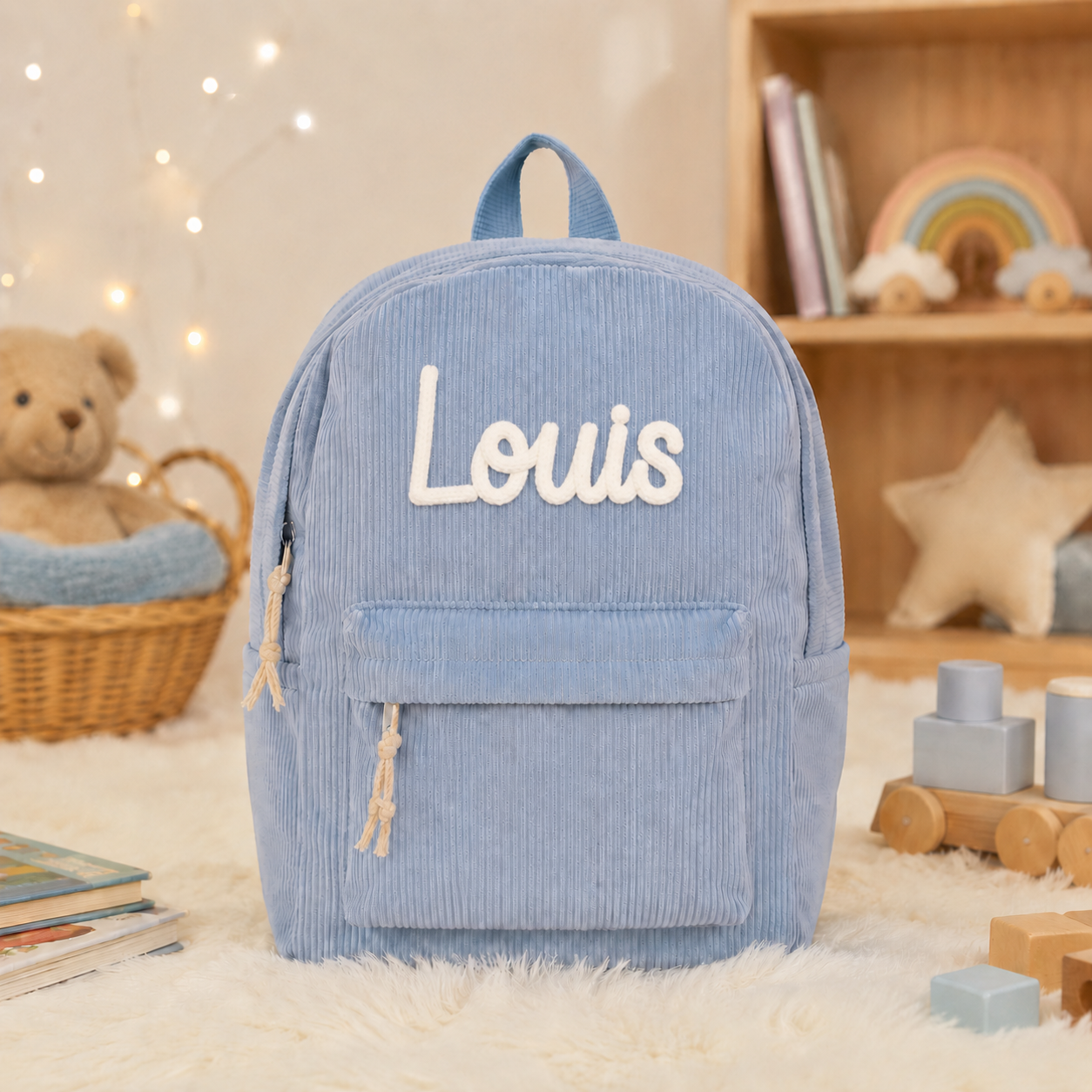 Sac à dos en velours personnalisé